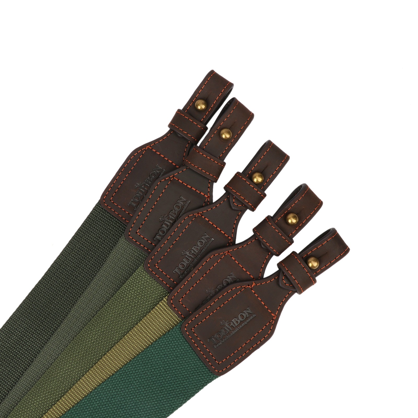 Tourbon Gun Sling Rifle Strap Webbing Leather Quick Release Shooting Adjustable