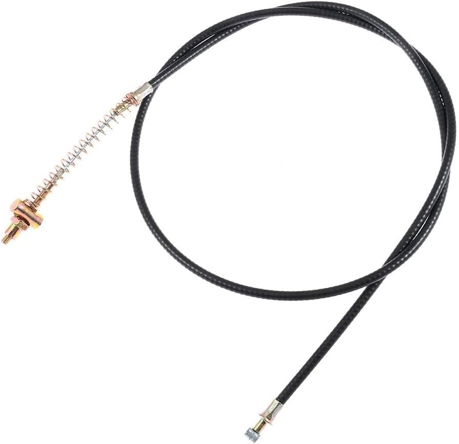 Universal Front Drum Brake Cable Coated Black Wire 1.35M for Motorcycle Bike