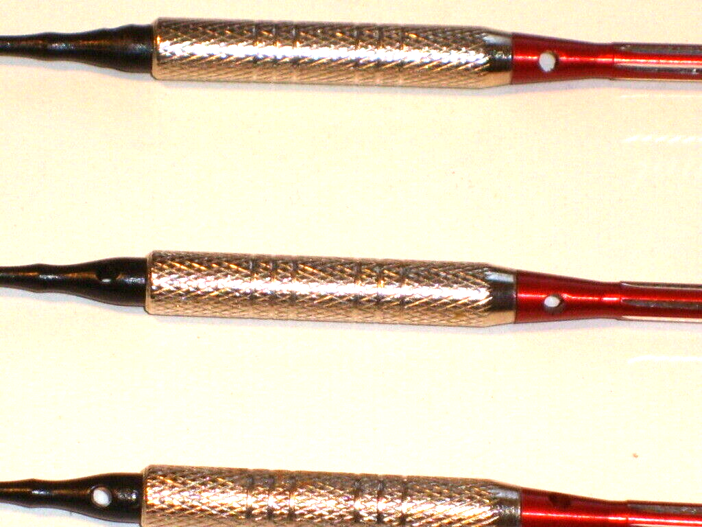 Soft Tip Darts Used, 11 Gram Plated with New Aluminum Shafts & Flights #2902