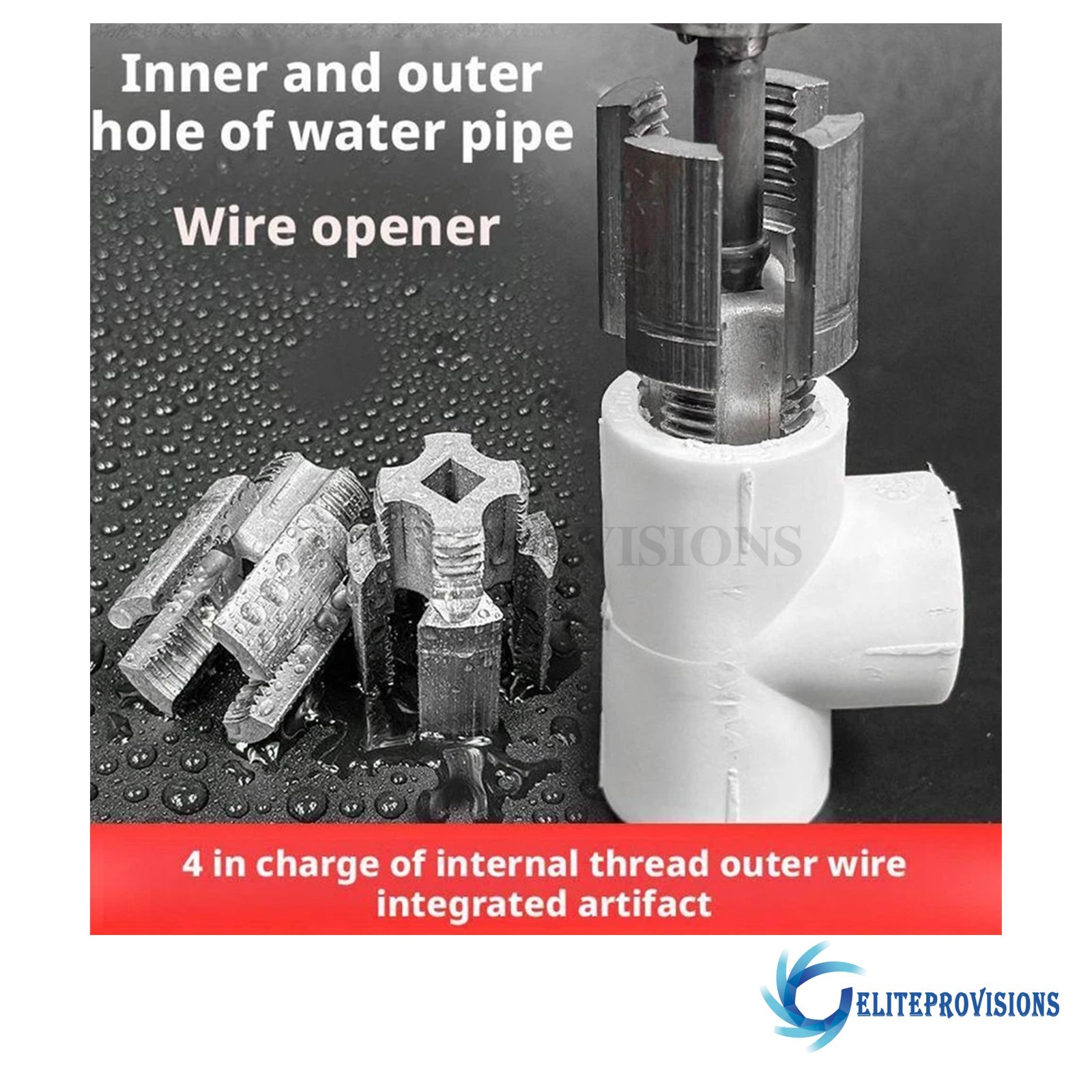 NEW Pipe Threader Kit PVC Integrated Internal & External Pipe Threading-Tool US