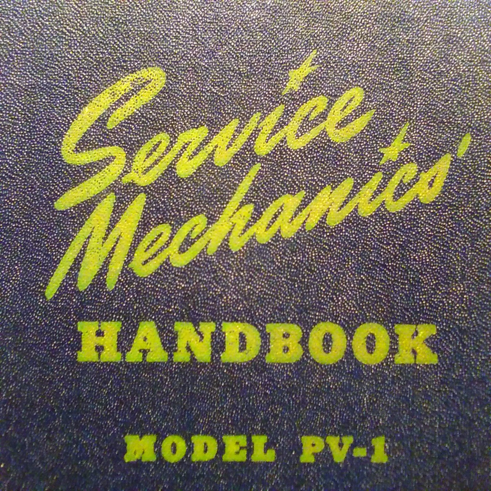 Lockheed Ventura PV-1 Service Mechanics Handbook
