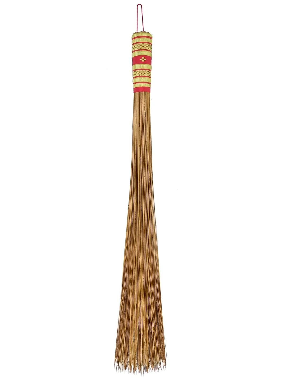 32 inch Multi-Surface Sturdy Outdoor Authentic Coconut Leaf Broom Asian Heavy...