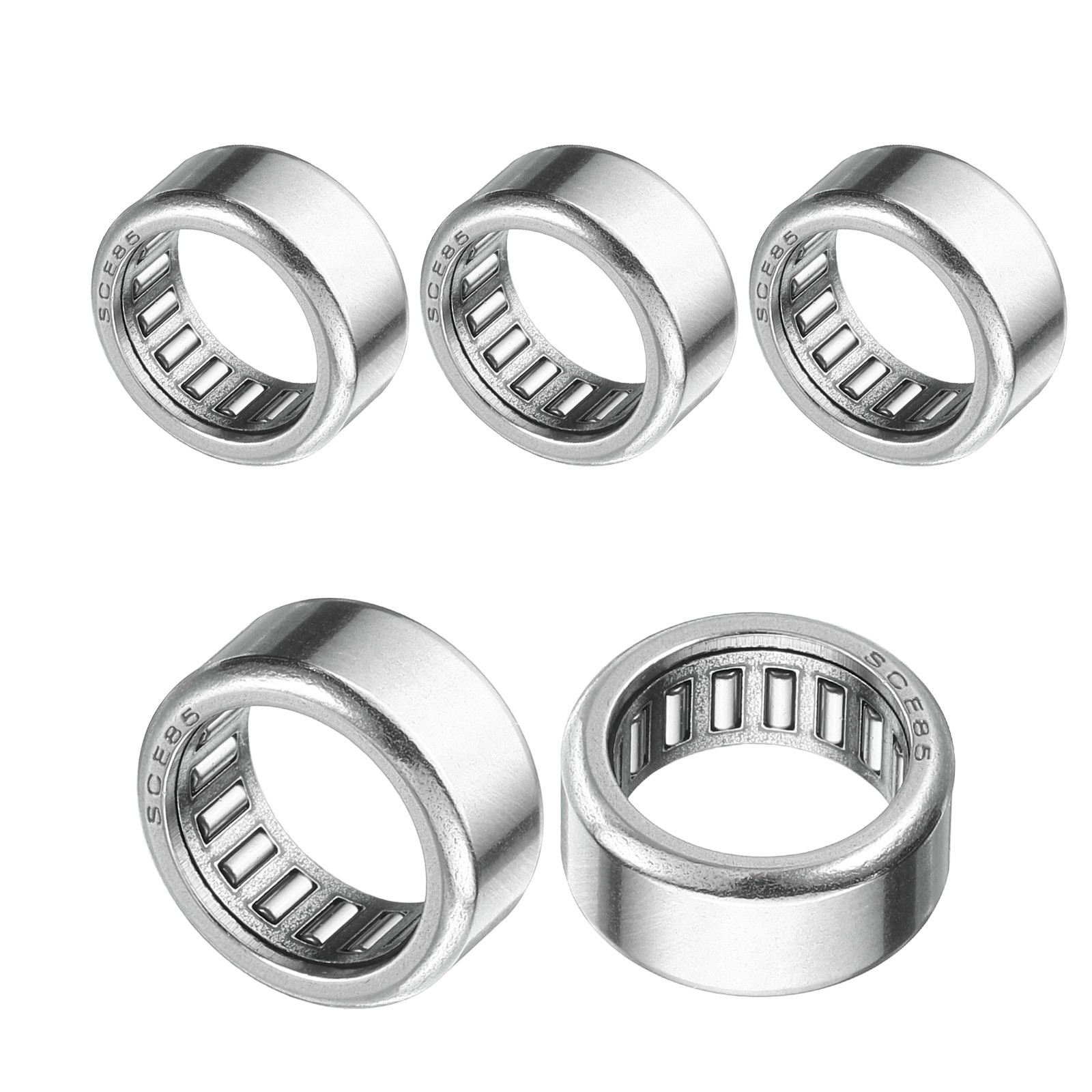 5 Pcs HK1412 Needle Roller Bearings 0.5 x 0.69 x 0.3 Inch, Chrome Steel Bearing