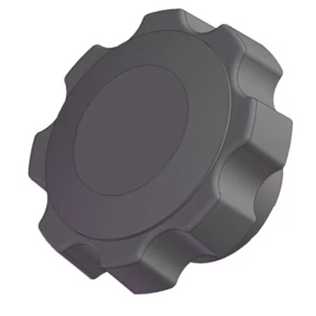 Innovative Components Gn6c----F6-B-21 Fluted Knob, 3/8-16 Thread Size, 1.25"L,