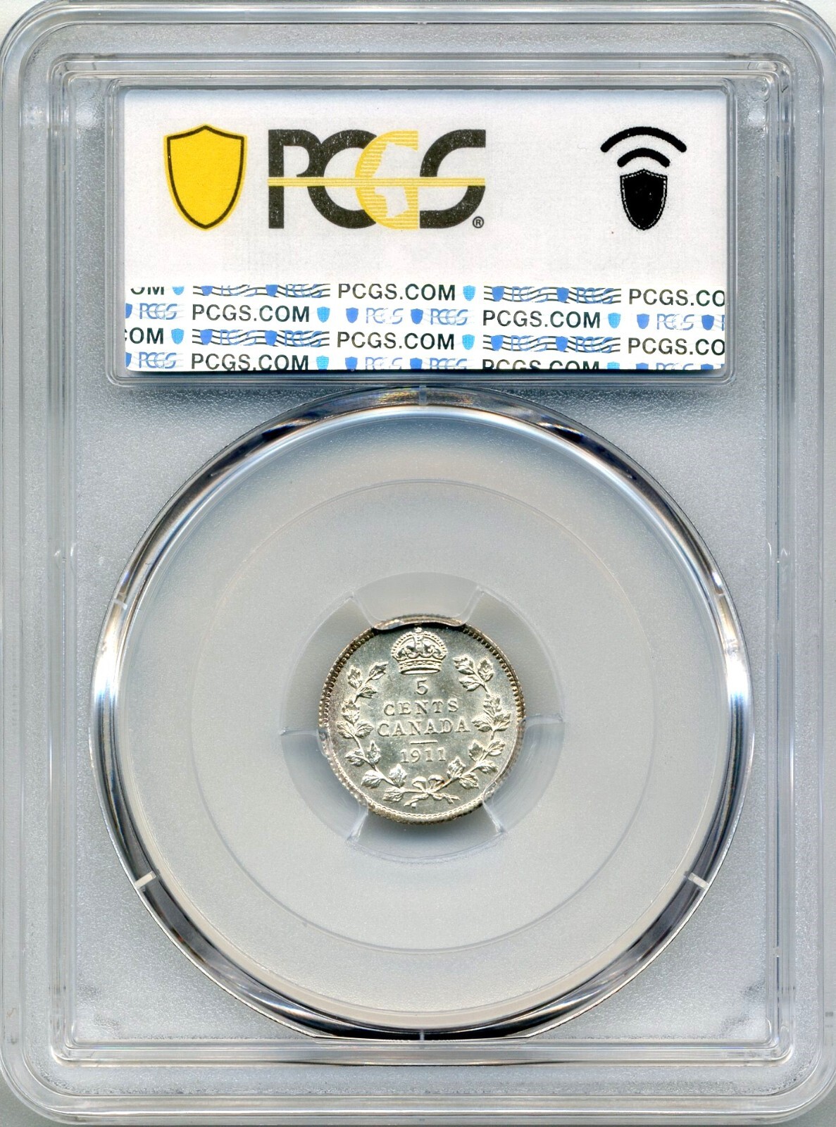 1911 Canada 5 Cent - Choice About Uncirculated, PCGS AU58