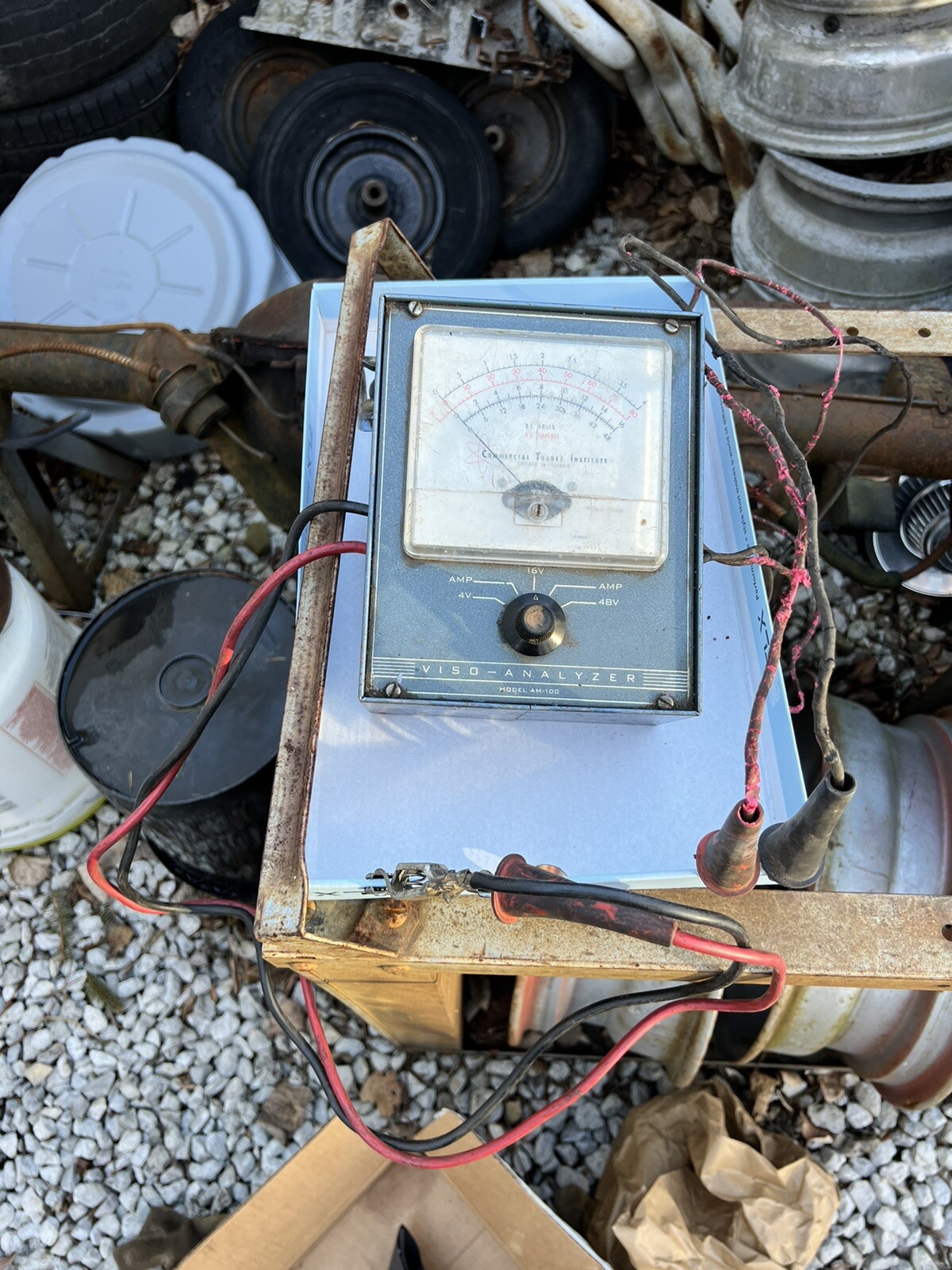 Vintage Commercial Trades Institute Model AM-100 Electronic Voltmeter Ammeter