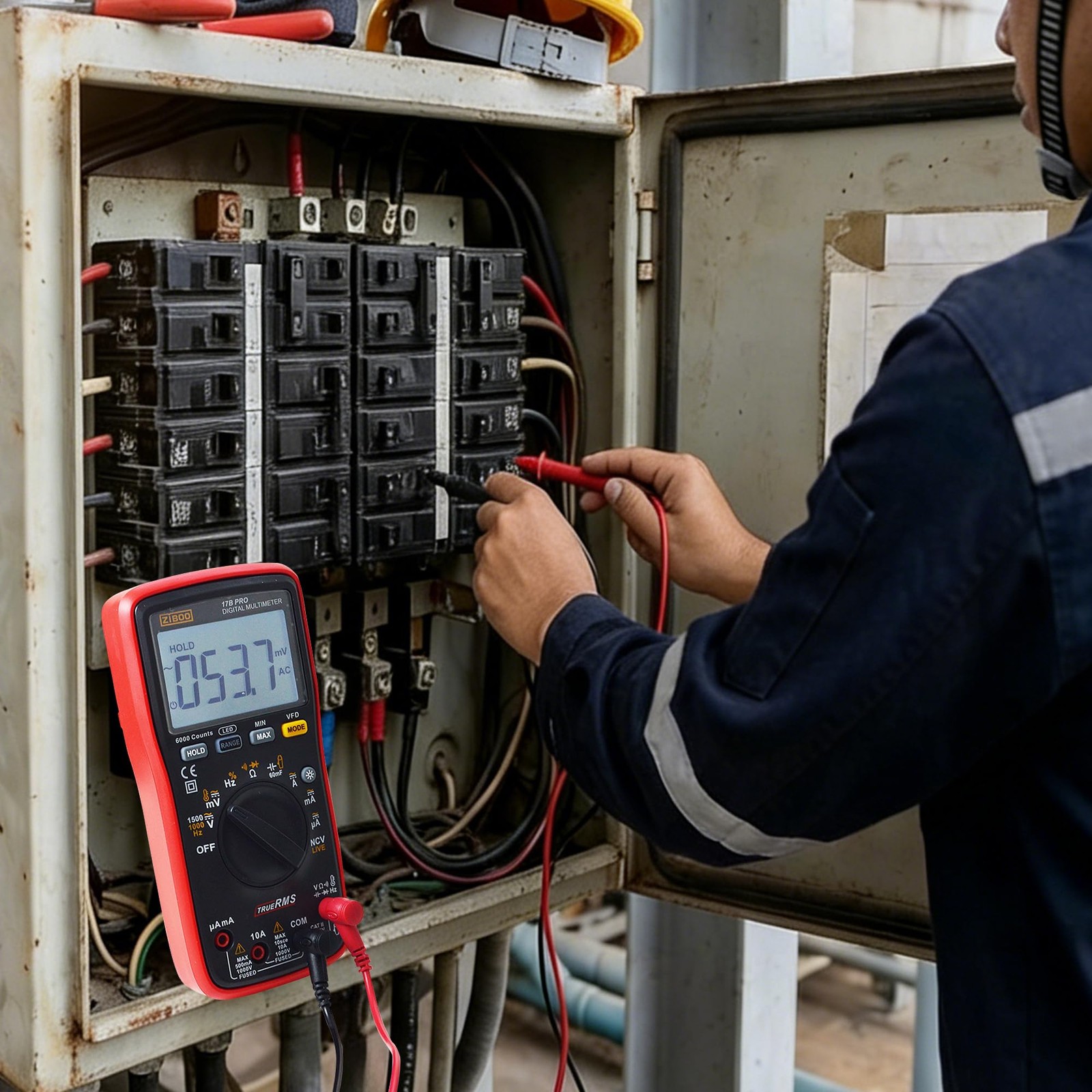 17b Pro True Rms Digital Multimeter Measures Ac/dc Voltage And Current Measureme