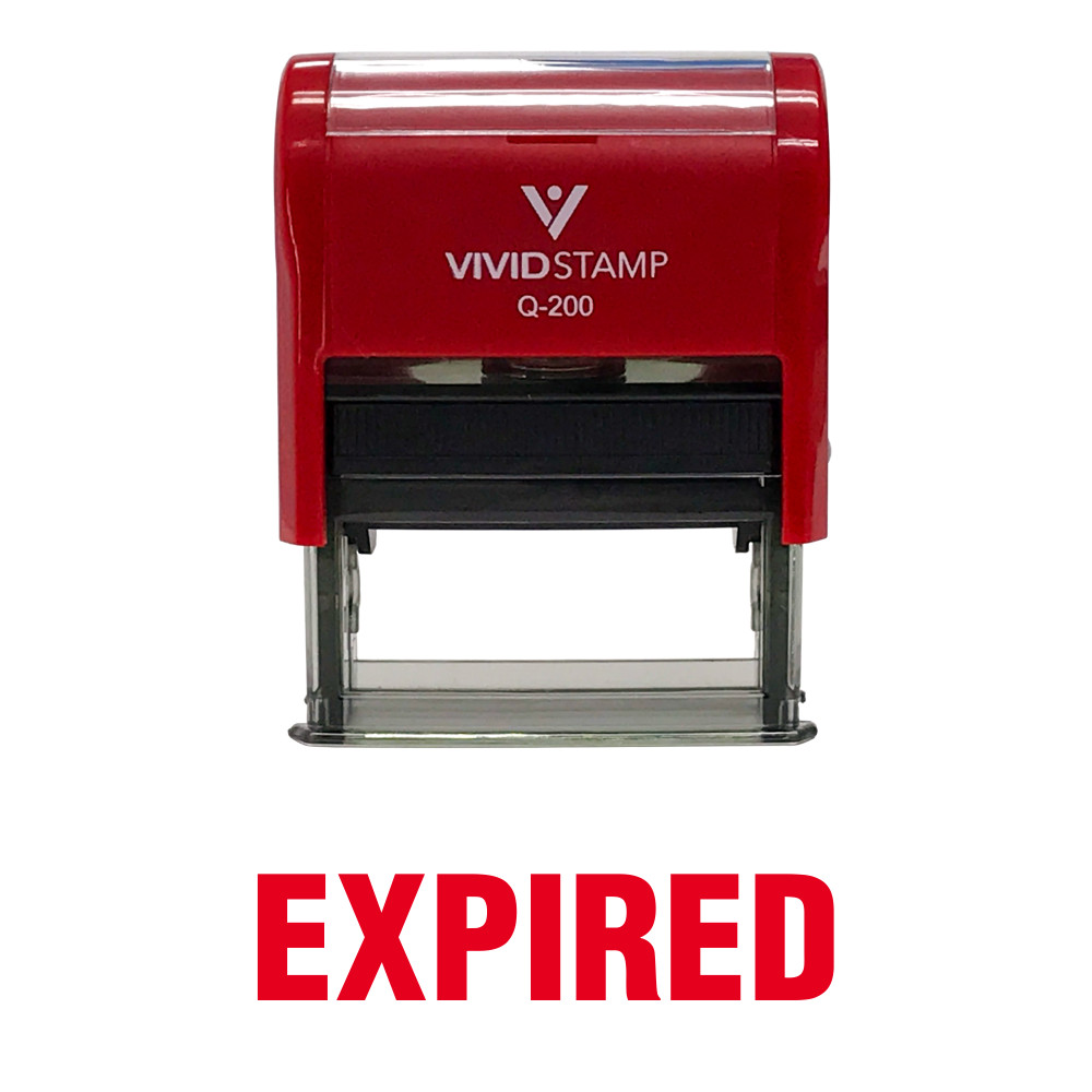 Expired Self Inking Rubber Stamp