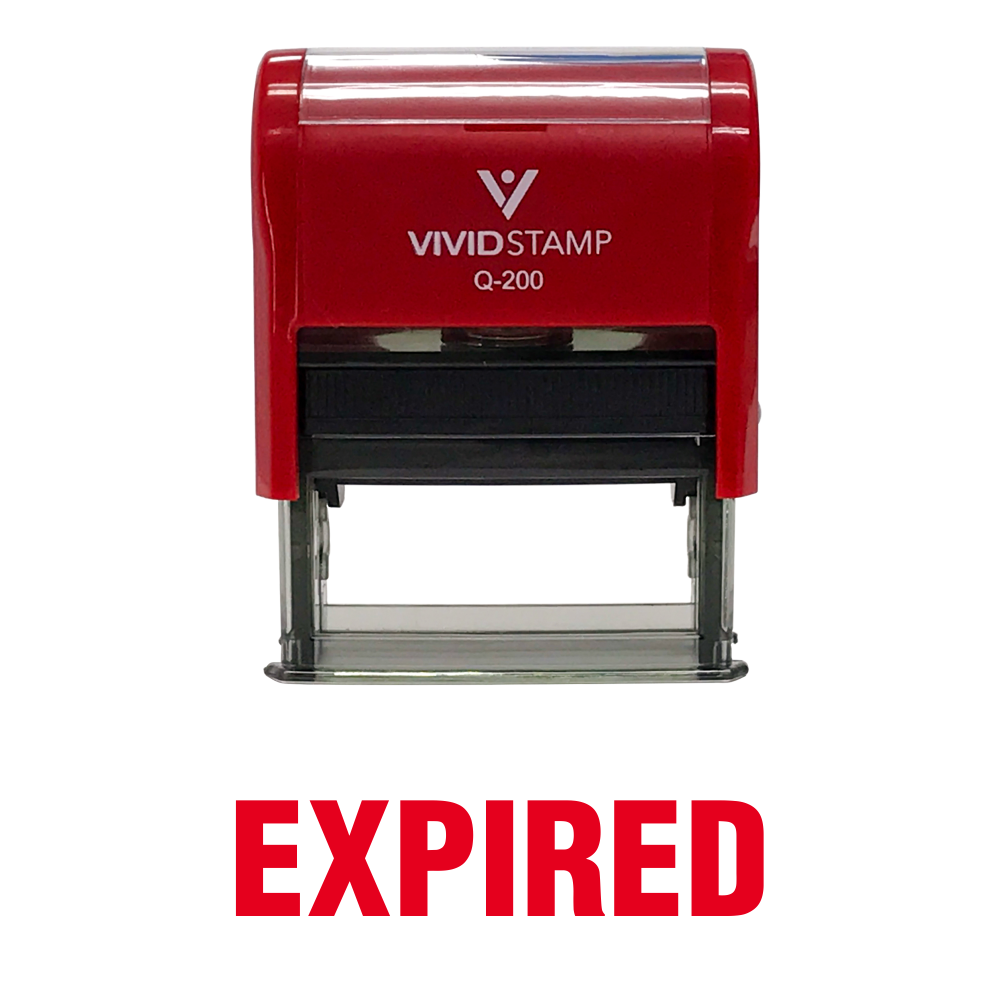 Expired Self Inking Rubber Stamp