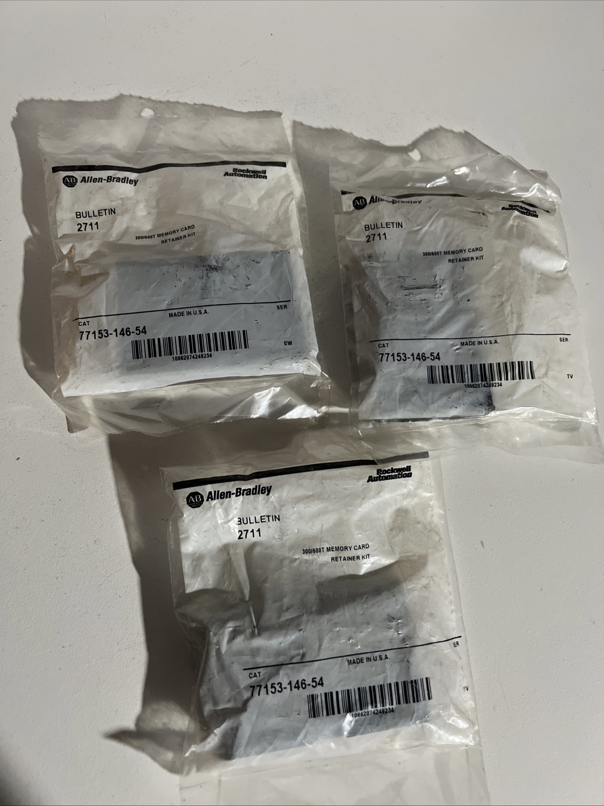 allen bradley 2711 77153-146-54 memory card retainer kit (lot Of 3pcs)
