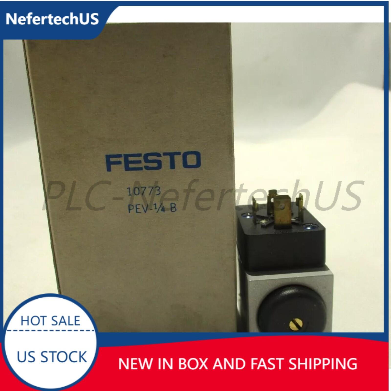 US FREE TAX New Festo PEV-1/4-B 10773 Pressure Switch