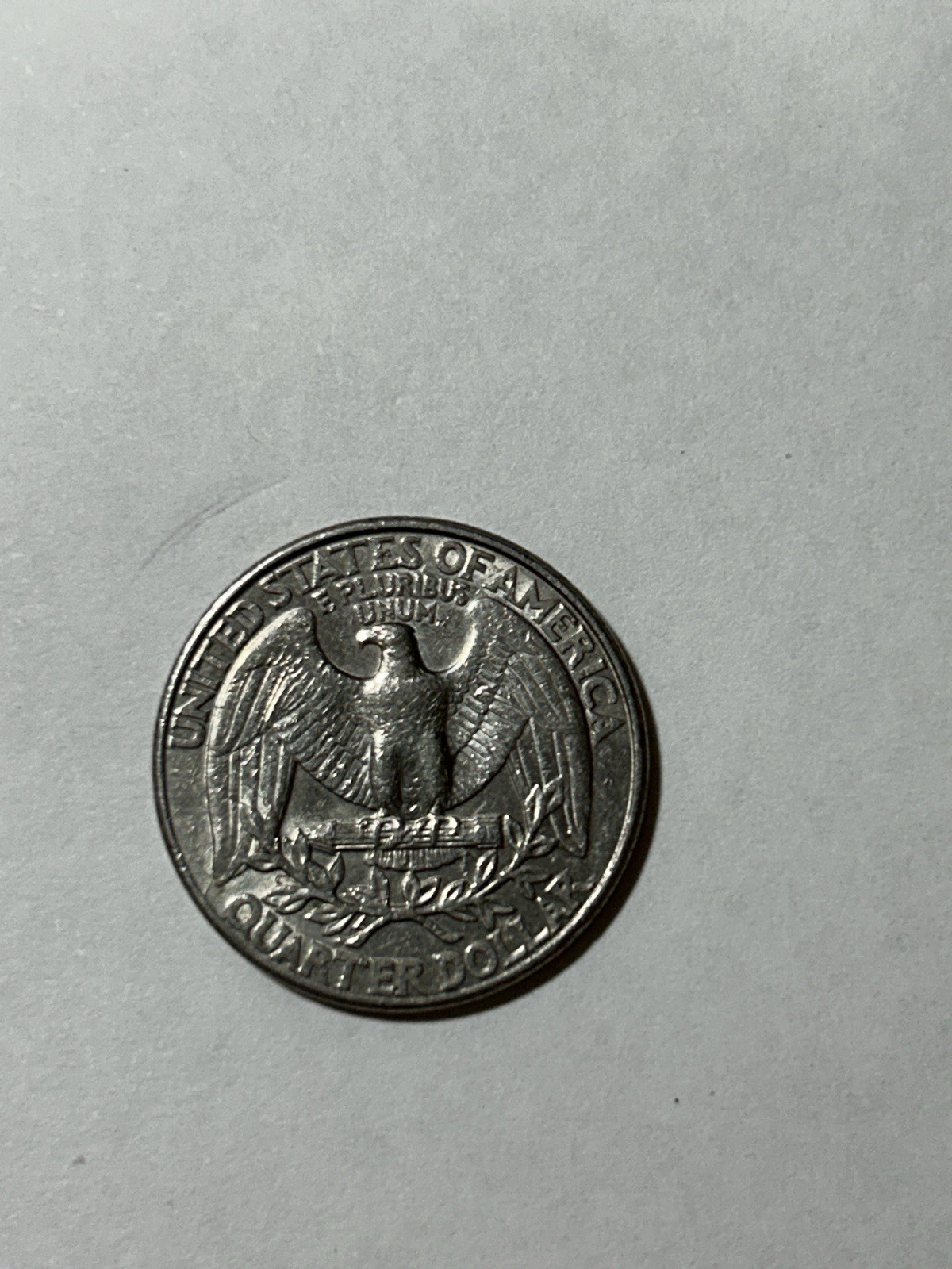 1998 P Washington Quarter. Spiked Head Die Crack