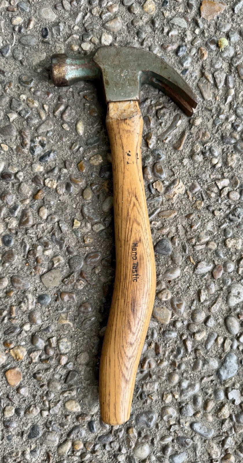 Vintage Hand Tastic 16oz. Claw Hammer with Curved Handle USA 38331 Sears?