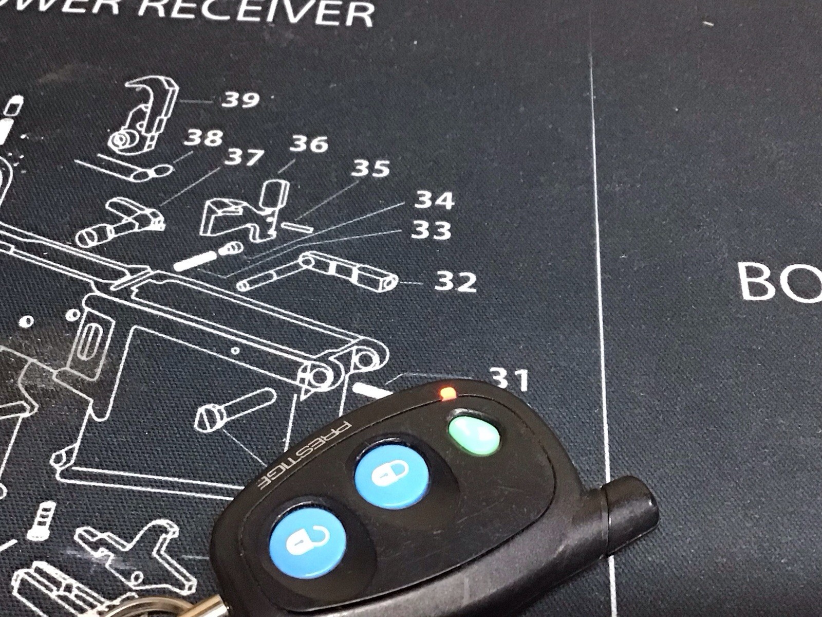 Prestige Audiovox 3BP Used Remote Start Keyless Entry Remotes