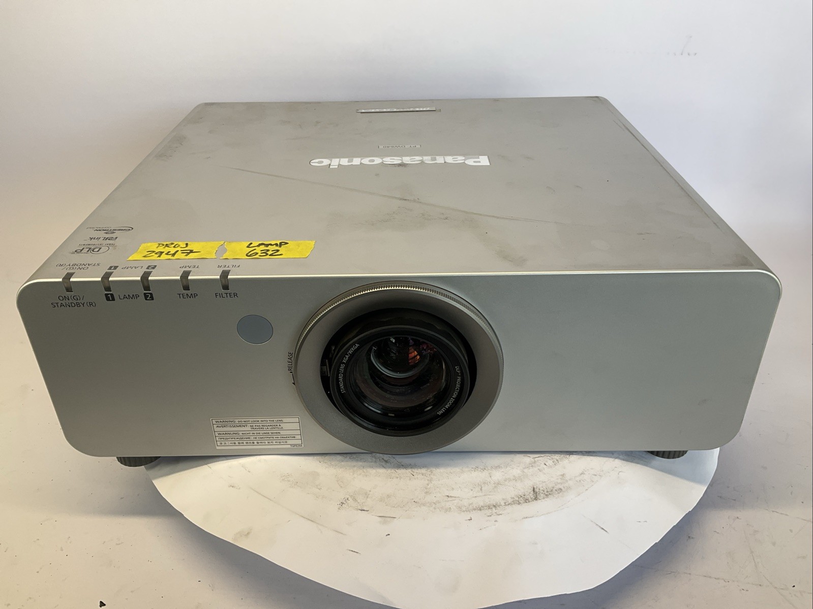Panasonic DLP PT-DW6300US WXGA Projector 6,000 Lumens - 632 Lamp Hours