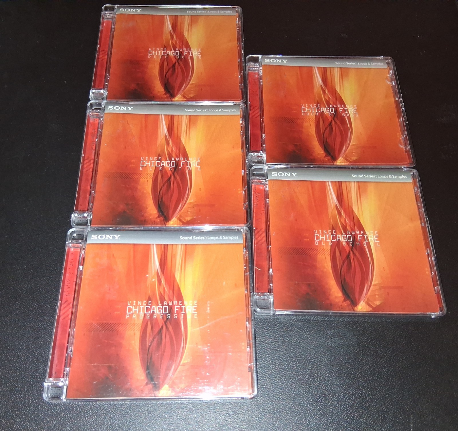 Lot of 5 Sony Sound Series loops & Samples  Lawrence Chicago Fire Dance Music