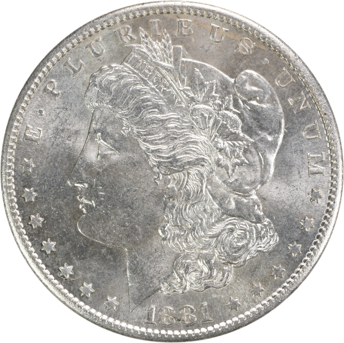 1881-S Morgan Silver Dollar Choice BU Uncertified #316