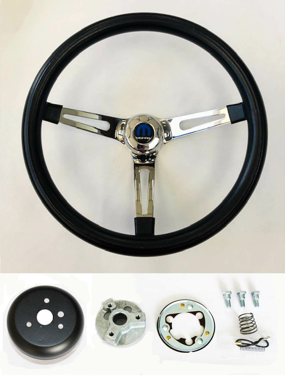 1970-87 Dodge Ram D100 D200 D300 Pick Up 2WD Truck Black Steering Wheel 14 1/2"