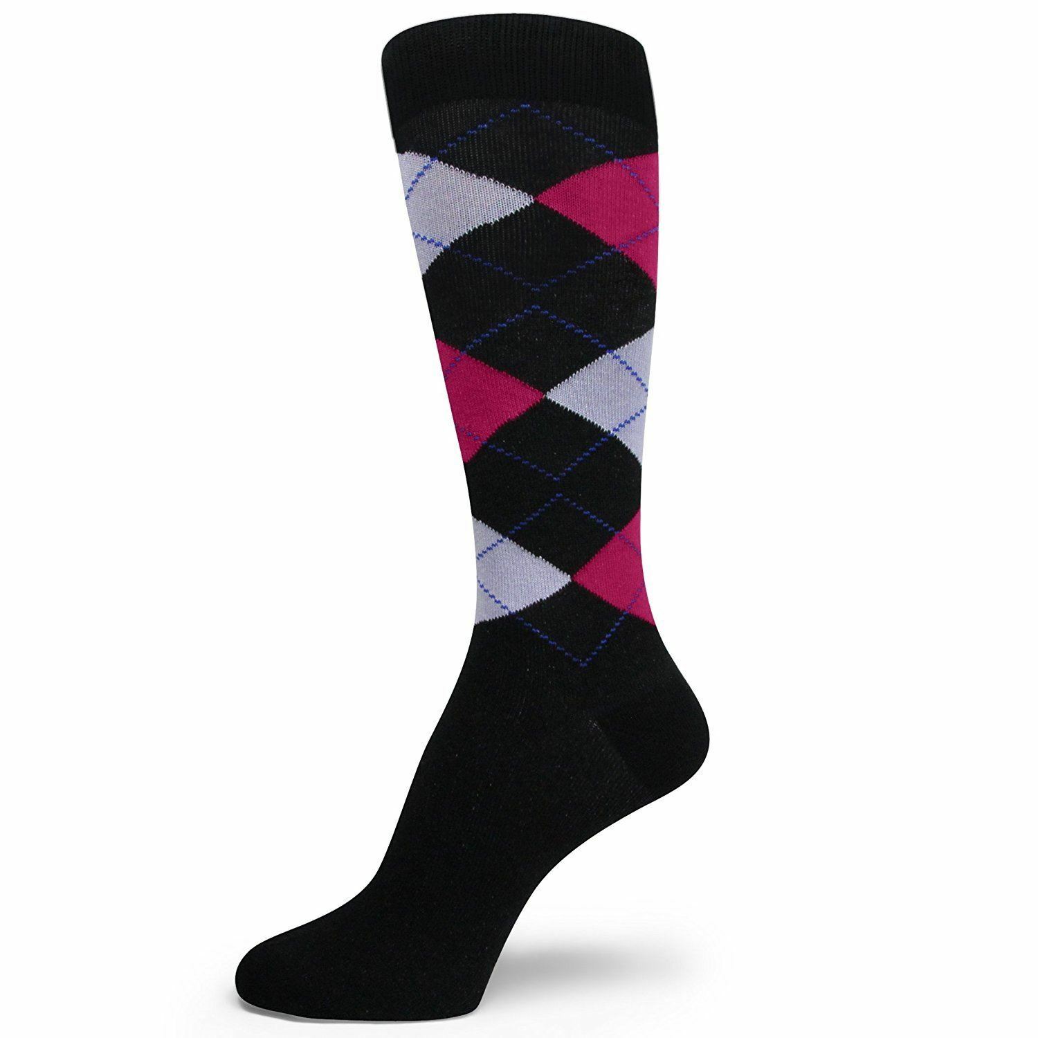 Spotlight Hosiery shades of PINK Men Groomsmen dress Socks (Hot Pink, Light Pink