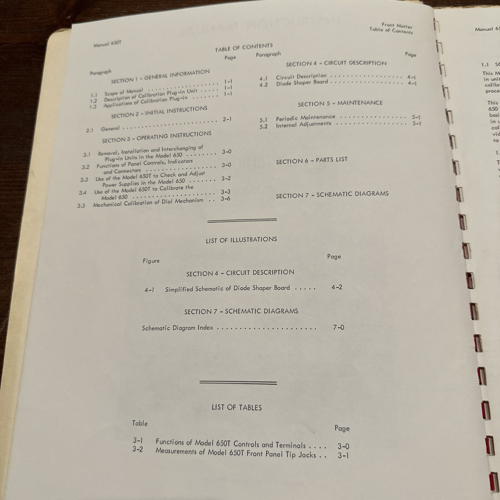 Alfred Electronics Model 650T Calibration Plug-In Unit Instruction Manual 1966