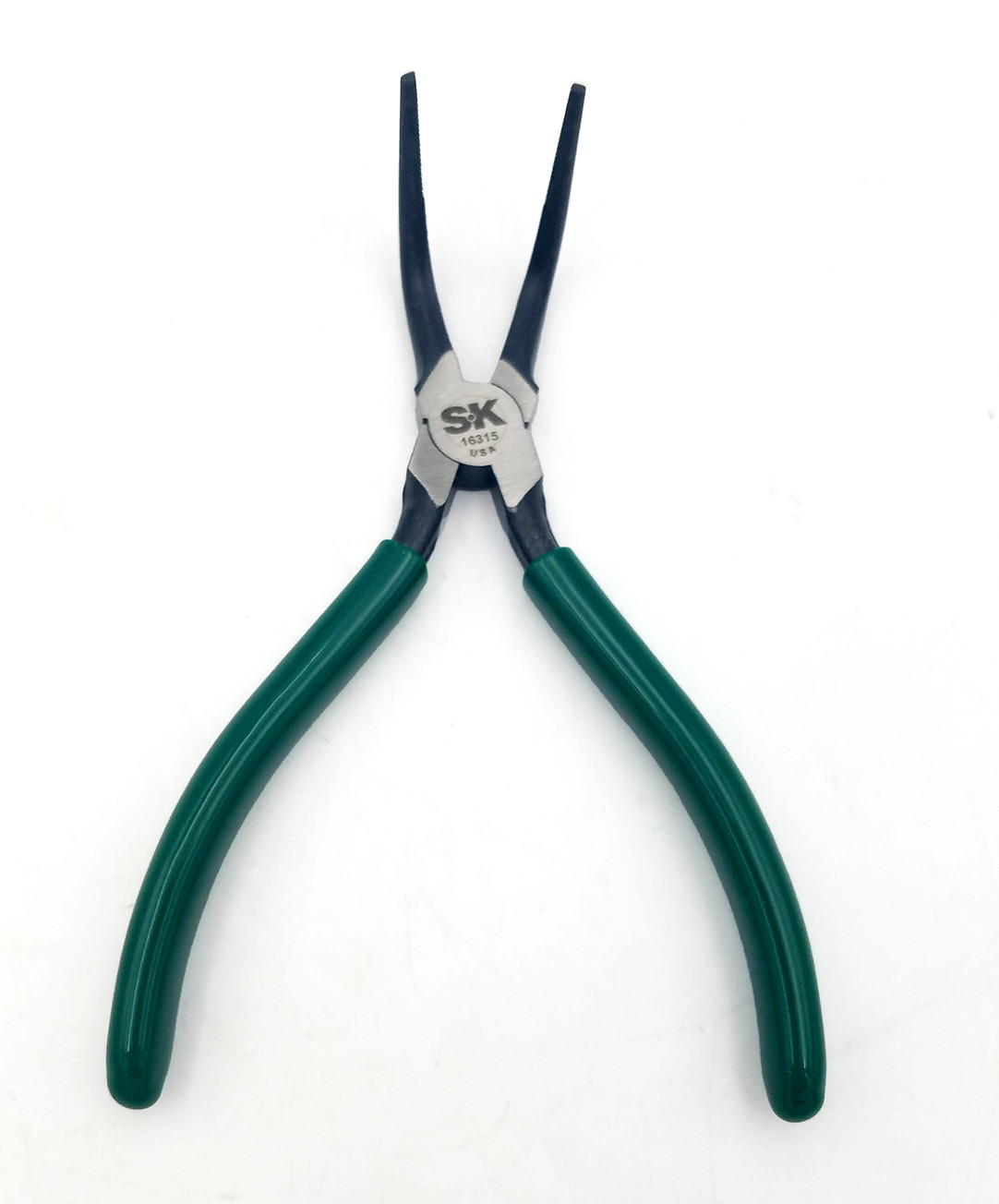 SK Tools 16315 Curved Long Chain Nose Pliers 6 in Long