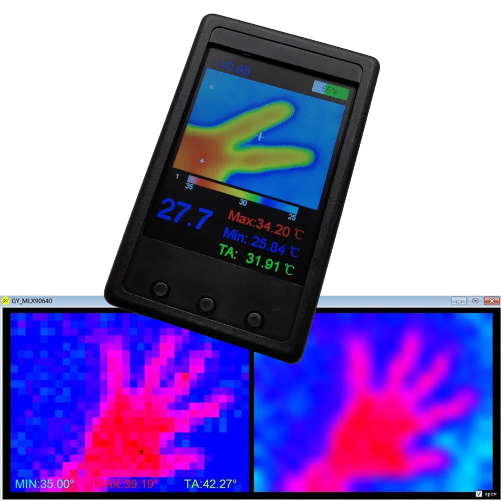 LCD Infrared Imaging Camera Handheld Thermal Imager Temperature Detection Device