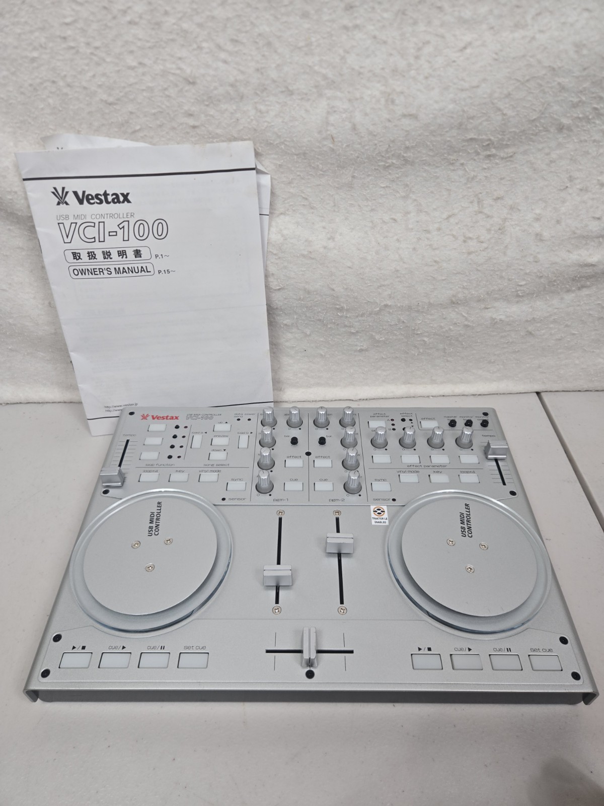 Vestax VCI-100 DJ MIDI Controller Professional Compact Digital Mixer