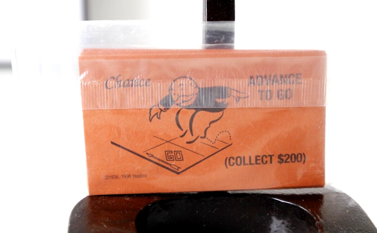 Sealed Monopoly Replacement Chance Cards 1996 Edition
