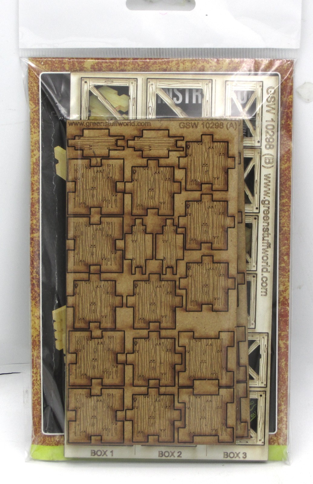 Green Stuff World  10298 Classic Box (MDF Boxes) Wood Crates Terrain Scenery