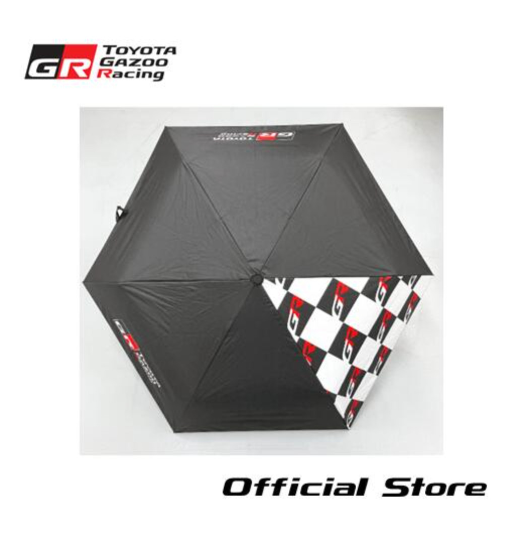 Toyota Gazoo Racing GR Official One-Touch Folding Umbrella Rain Sun UV New