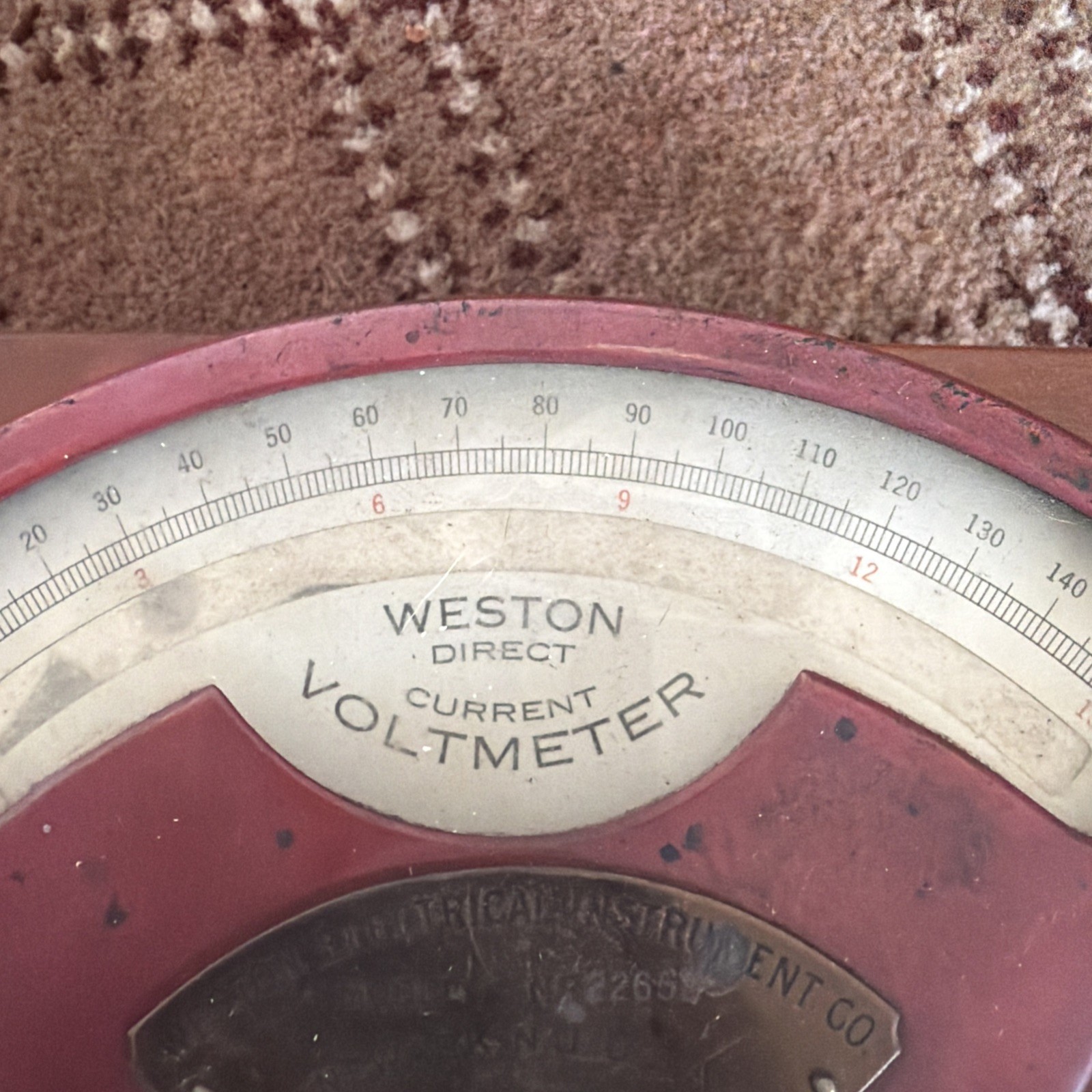 Antique Weston Direct Current Voltmeter, Model No. 1