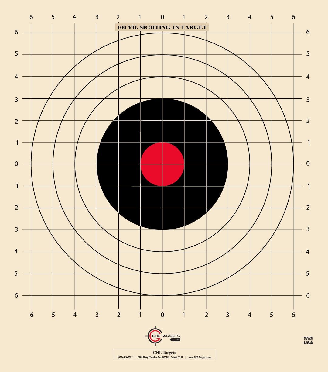 ST-3 RC (Red Center) (100 Target Pack) HW