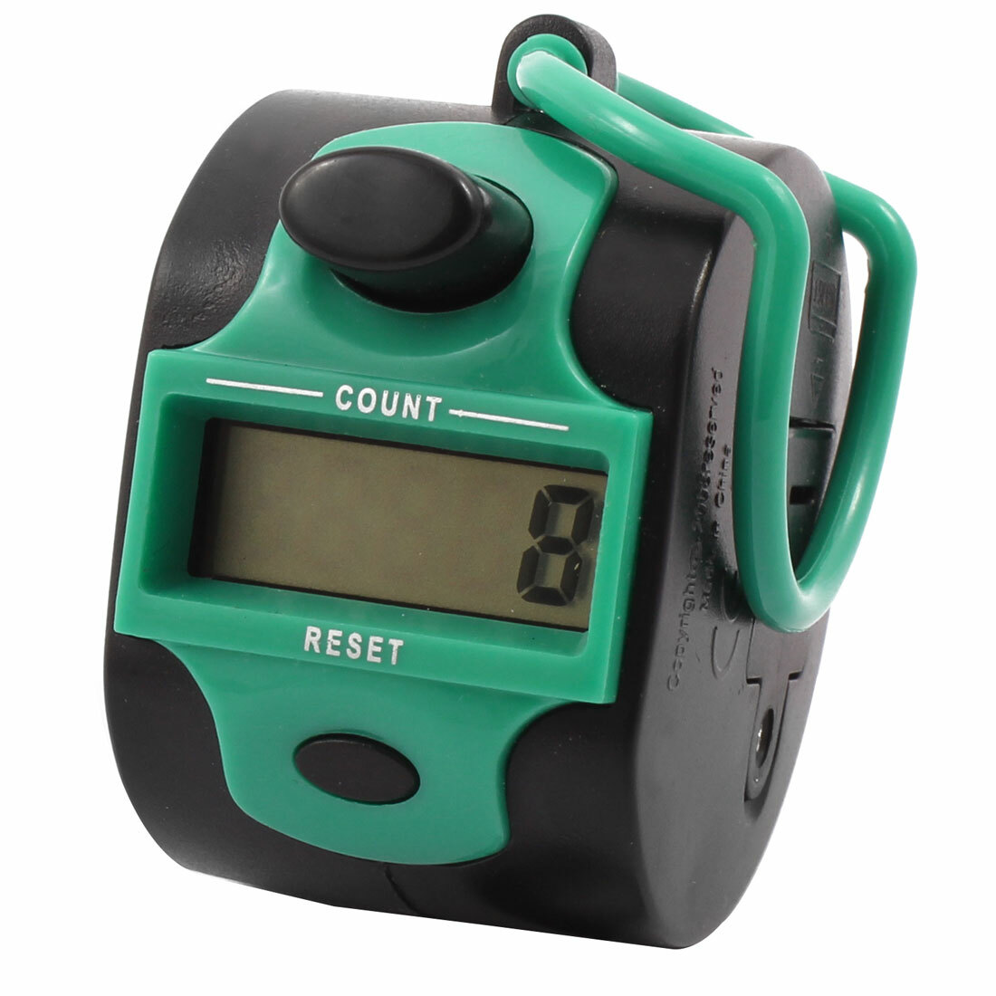 Office Table Handheld 5 Digit Numbers LCD Display Tally Click Counter Seagreen