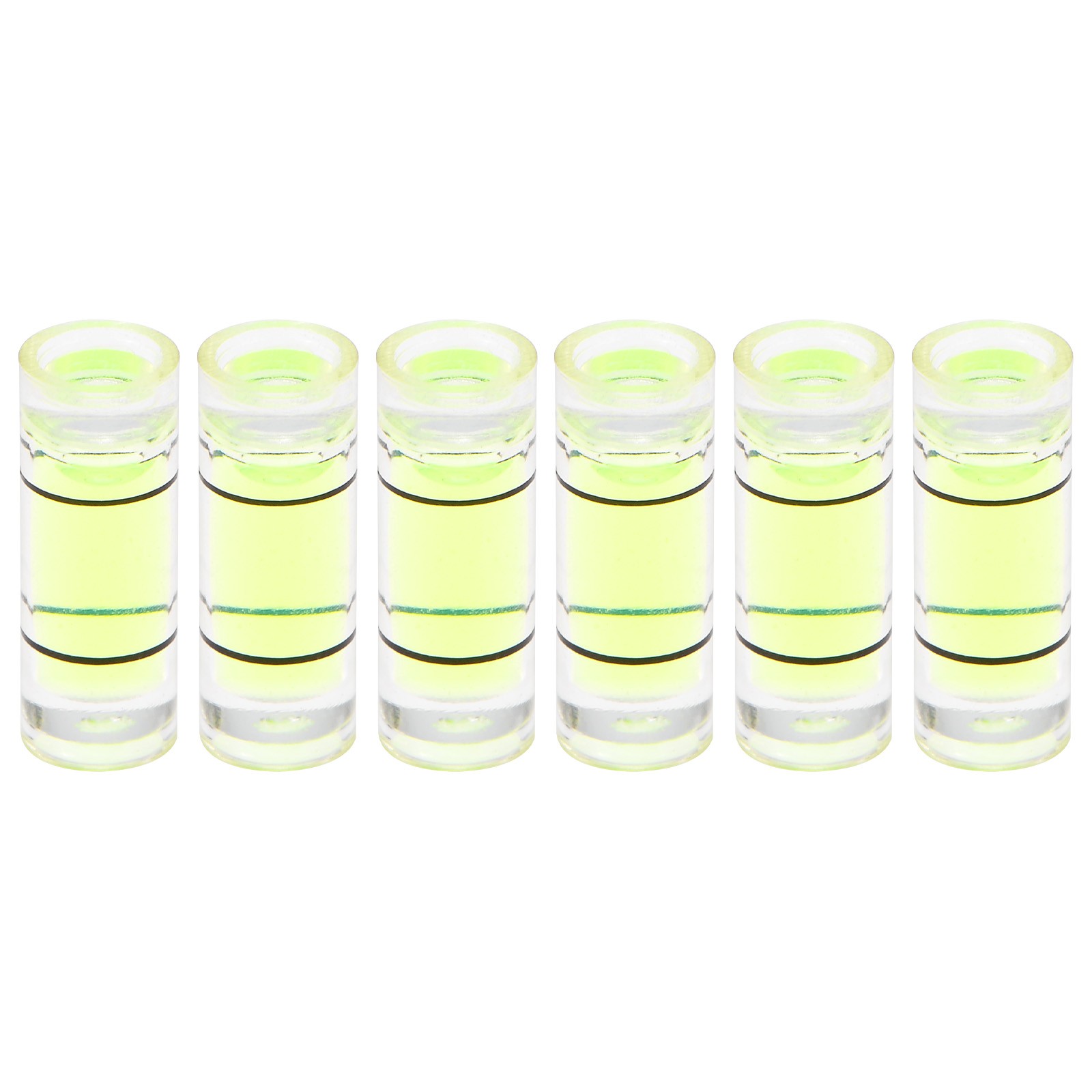 6pcs Small Cylindrical Bubble Level Vials 4.5x12mm Levels Measuring Tools
