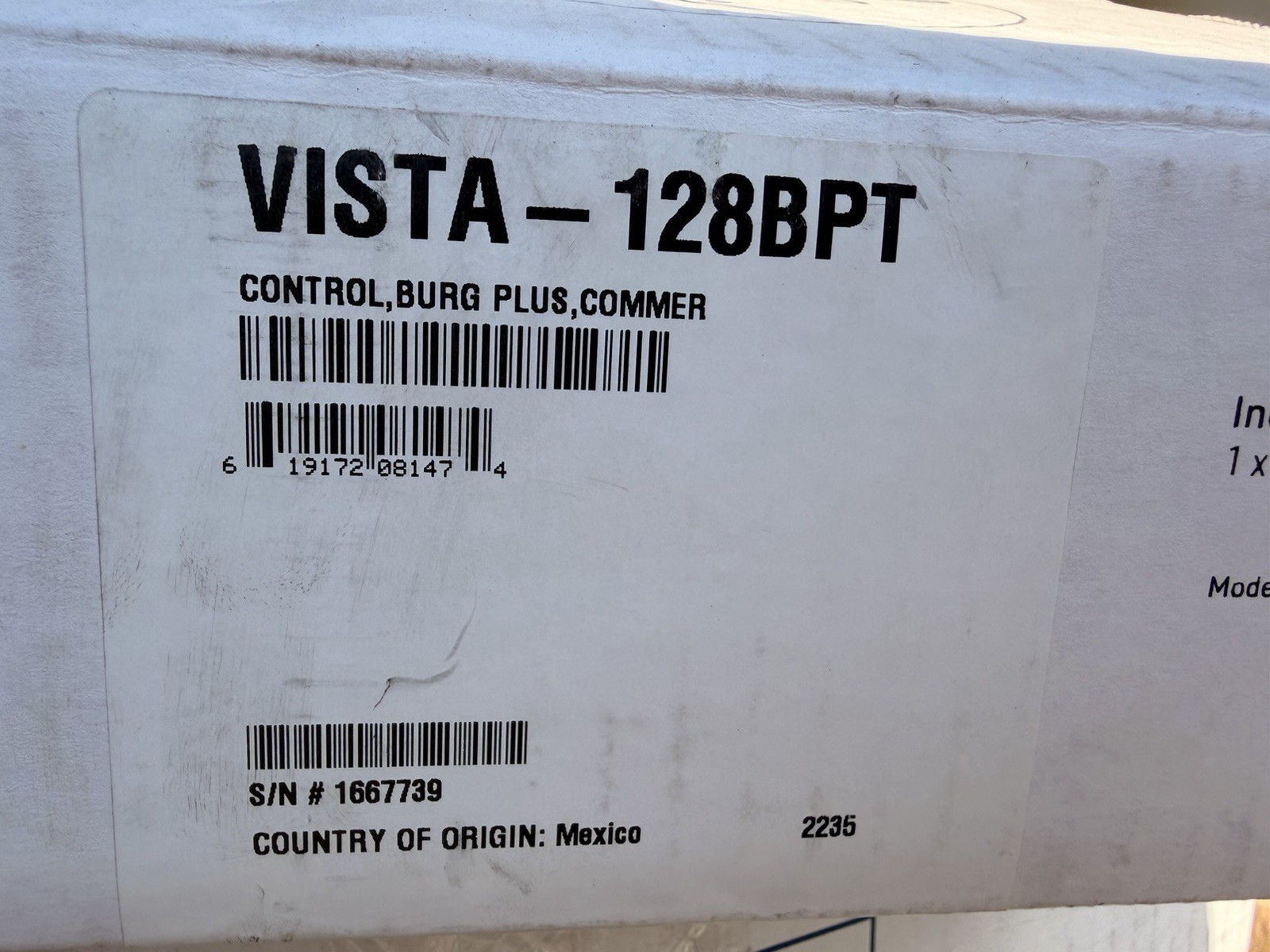 VISTA-128BPT Commercial Burglary Partitioned Security Panel