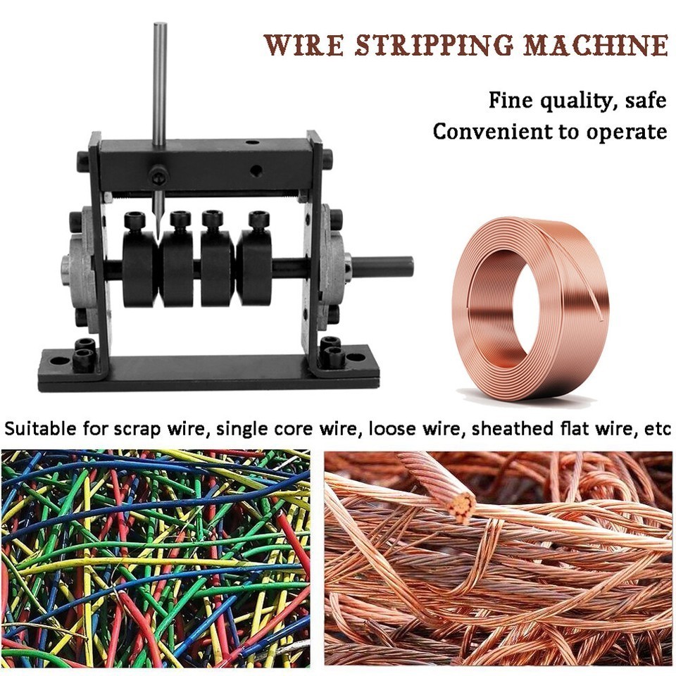 Portable Manual Wire Stripping Machine Scrap Cable Copper Stripper Tool 1mm-30mm