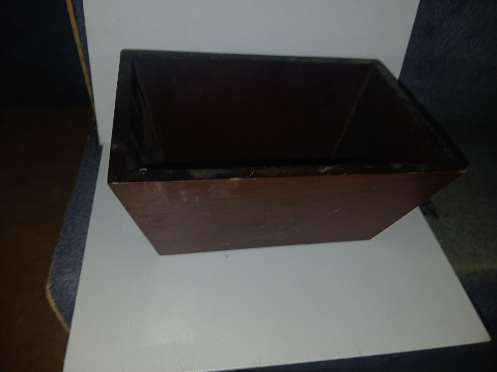 1970s Modern Walnut Wood Planter Box