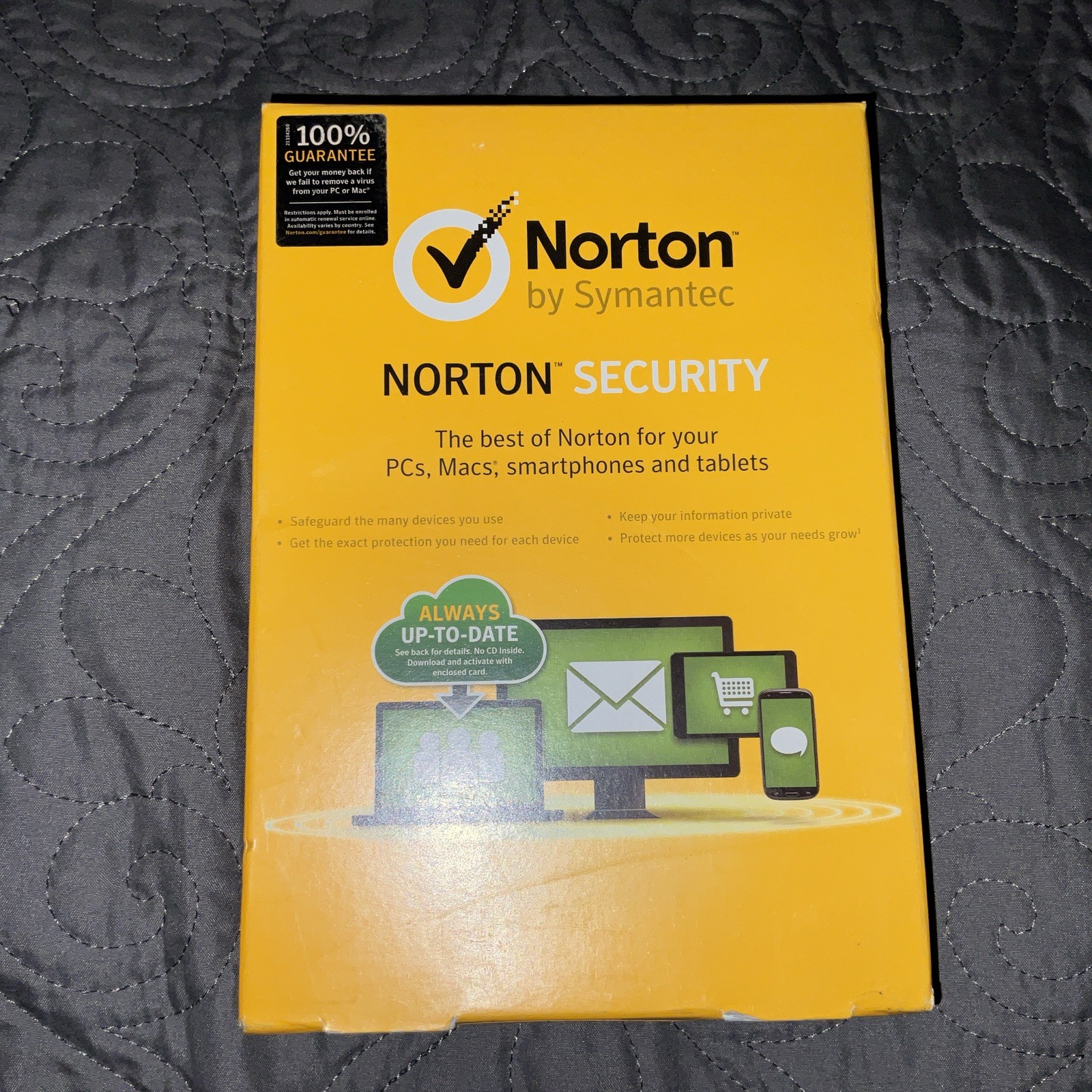Norton by Symantec SECURITY for PC, Mac, smartphone or tablet (SEALED)