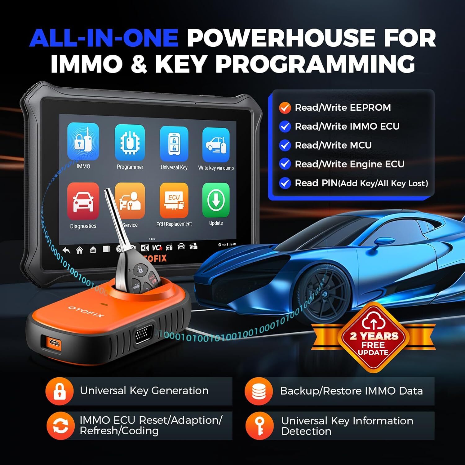 2024 OTOFIX IM1 IMMO Kёy F0B Programming Tool Car Full System Diagnostic Scanner