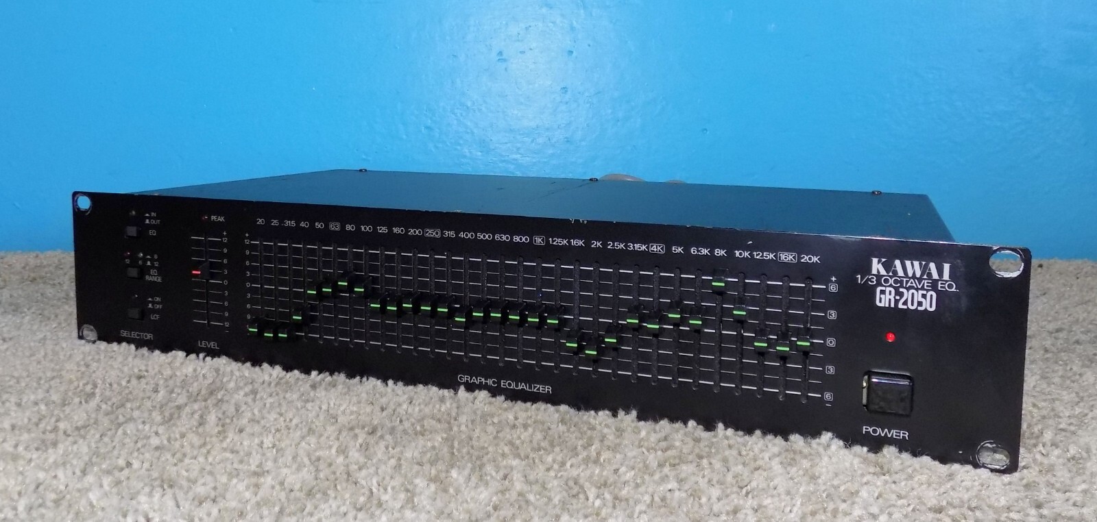 Kawai GR-2050 Graphic Equalizer 1/3 Octave Rare Free Shipping