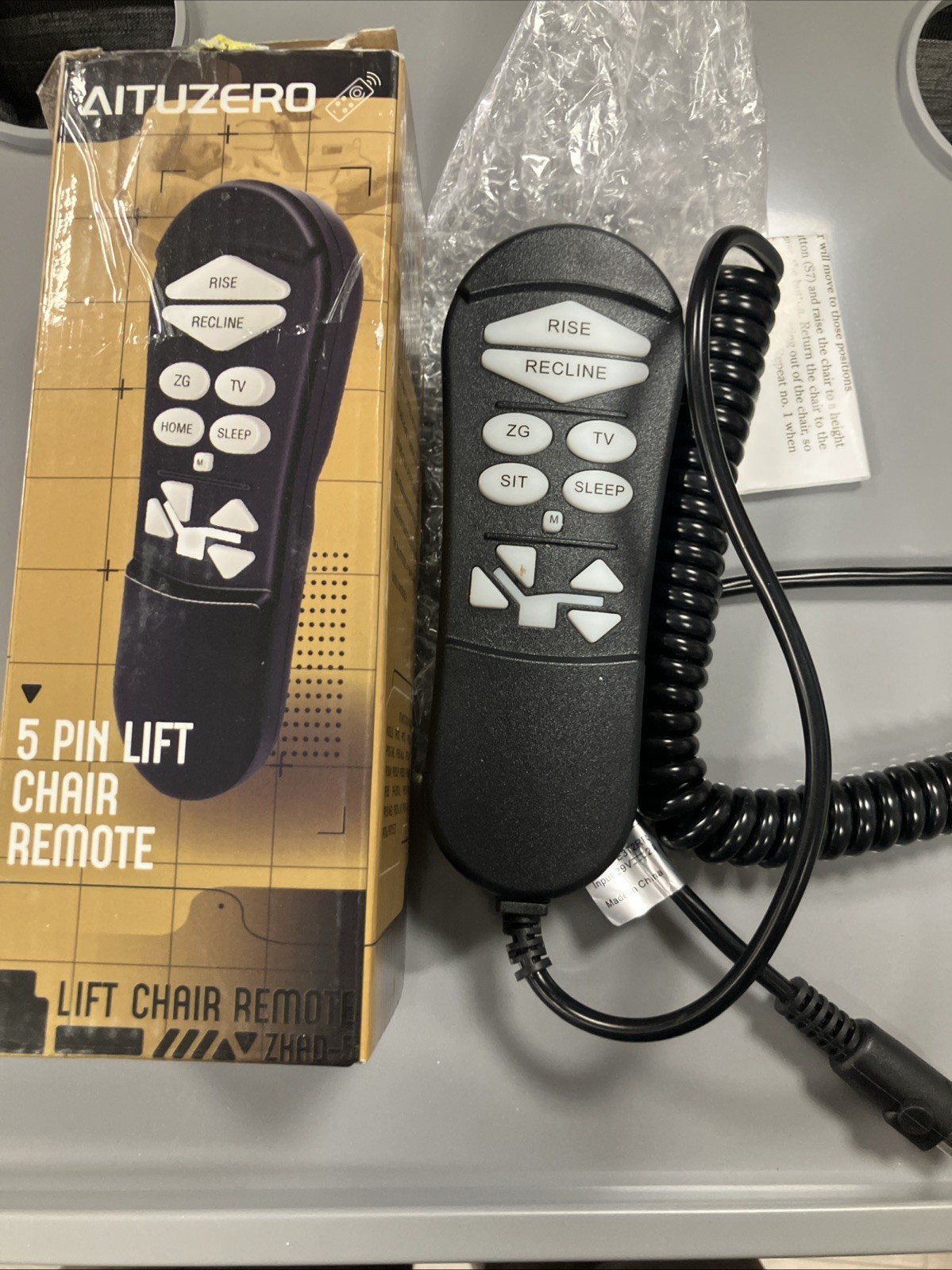Golden Technologies Power Lift Chair 5 Pin Wired Remote ZKAD-5
