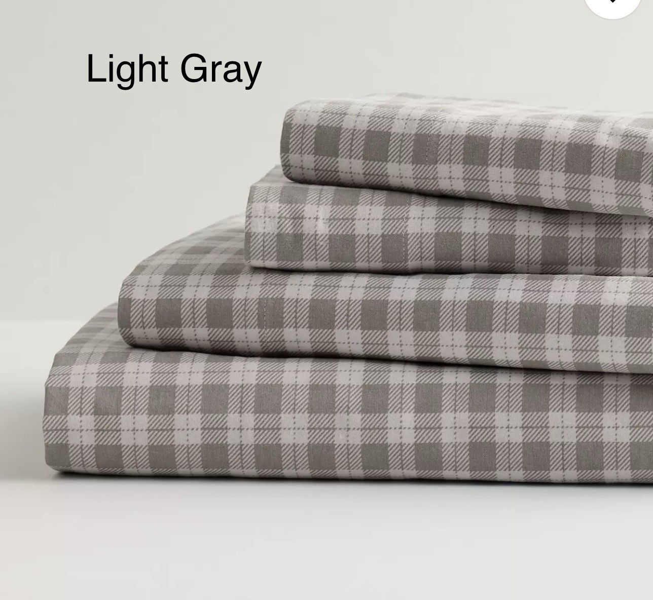 Cuddl Duds Heavyweight Flannel Sheet Set, Plaid 4pc, Sz Q or K, Brand New