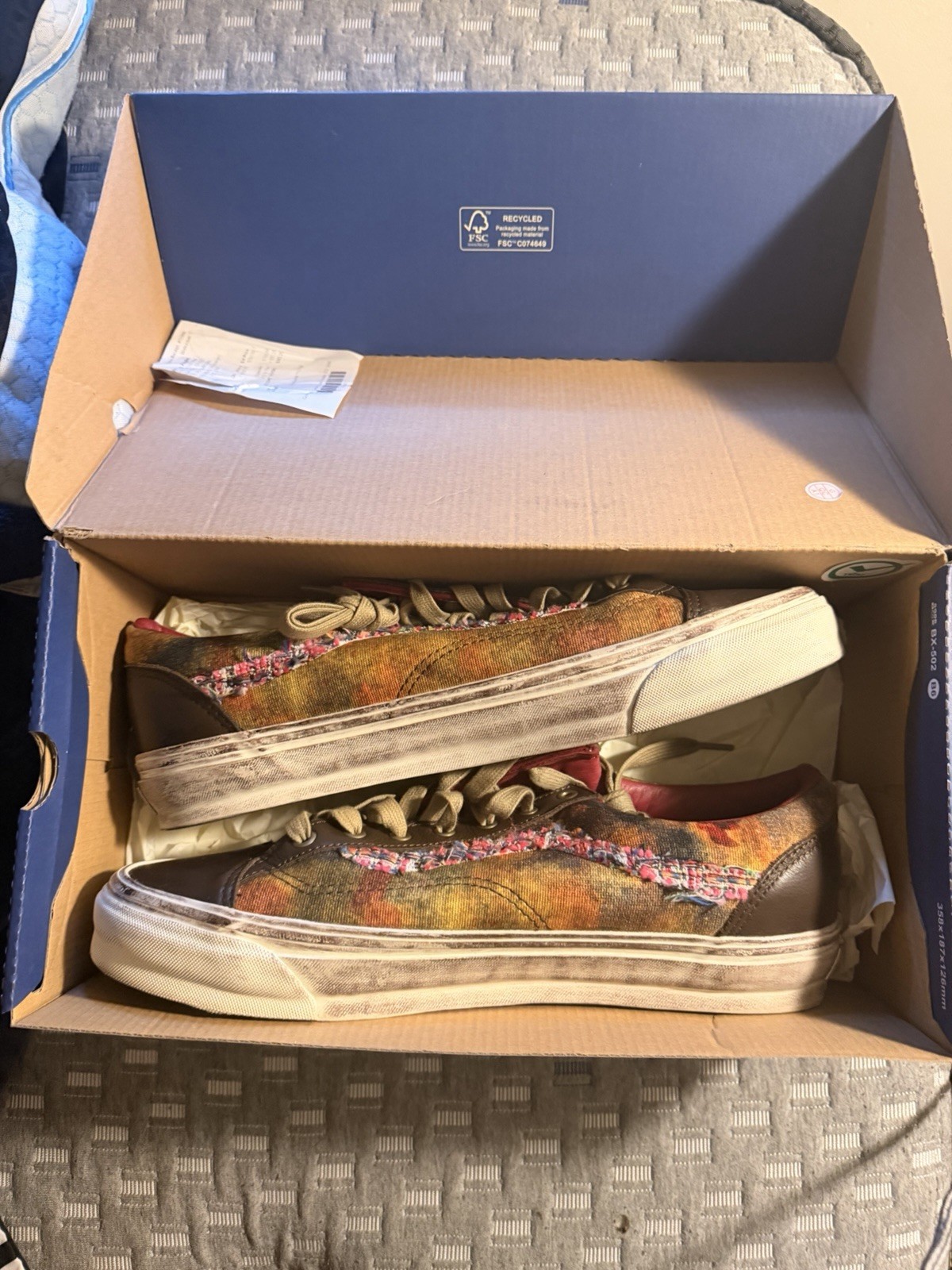 Vans LX Old Skool 36 Skateboarding Shoes Warm Brown US Size 13