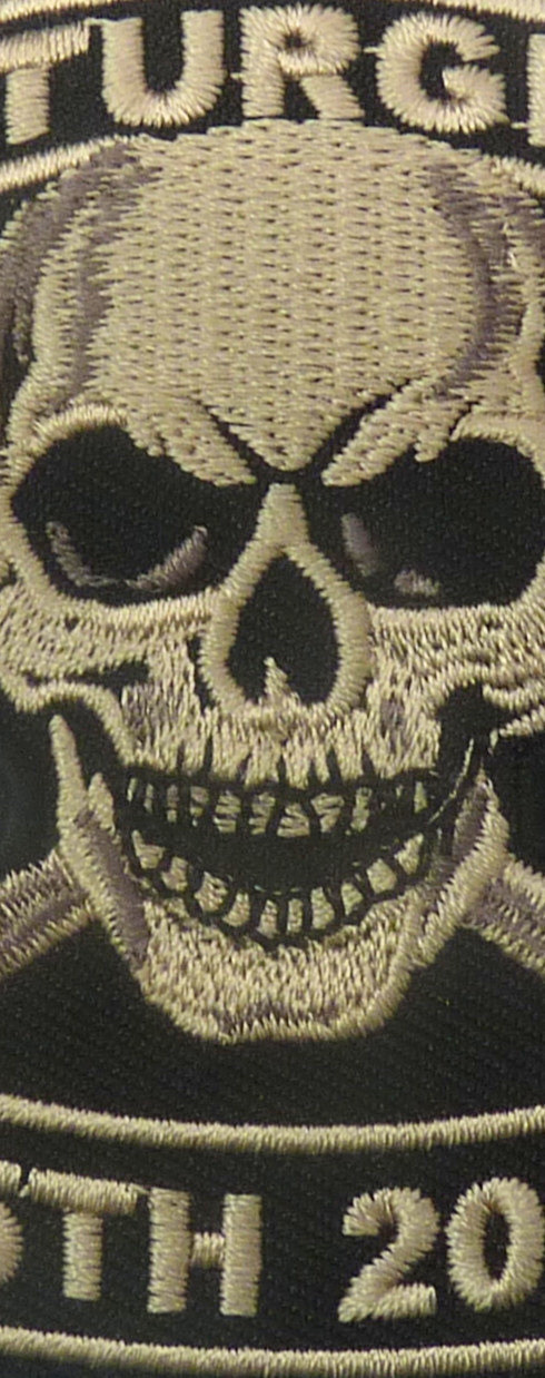 Sturgis 85th 2025 Event Embroidered Patch Skull and Crossbones.