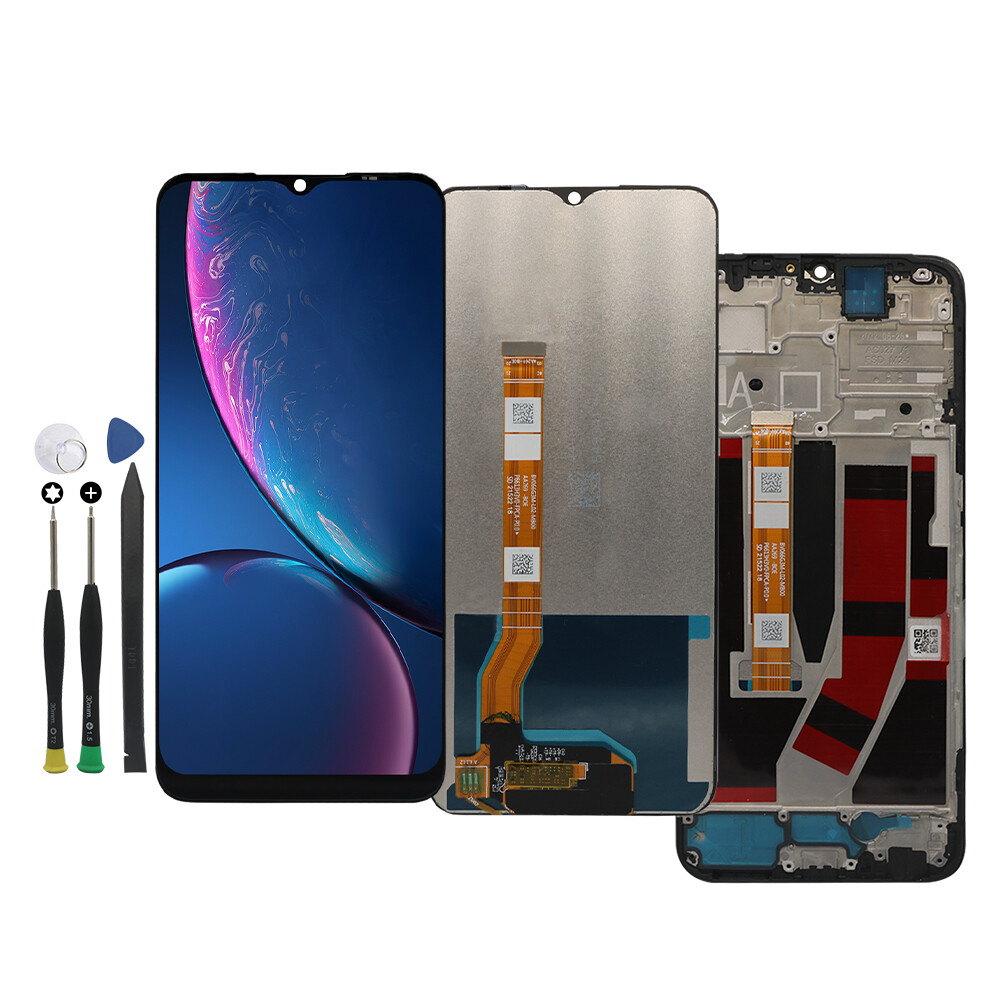 For OnePlus Nord N300 5G LCD Display Touch Screen Digitizer Replacement ± Frame