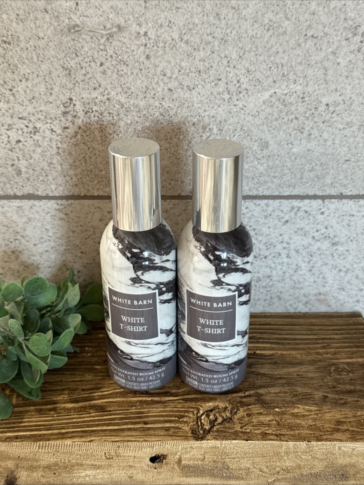 2pc Bath & Body Works Home Fragrance White T-Shirt Concentrated Room Spray