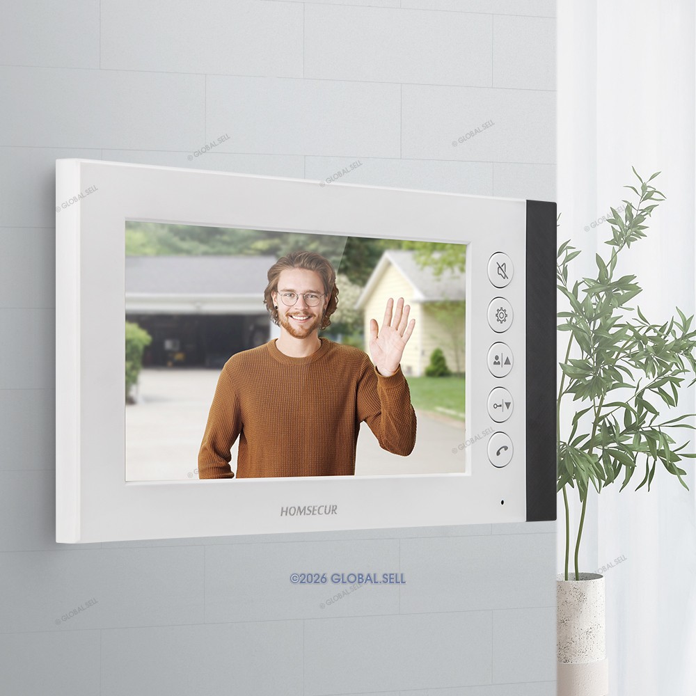 HOMSECUR Indoor Monitor 7" HD Screen for Video Door Phone Intercom Doorbell