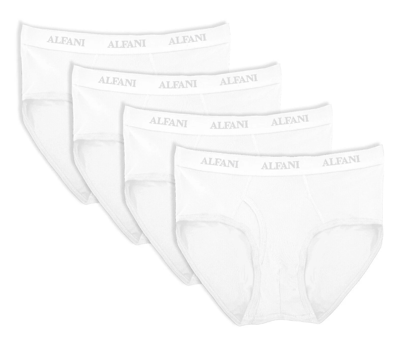 Alfani Men's 4 Pk Cotton Briefs Underwear TAGLESS WICKING XL $40 New