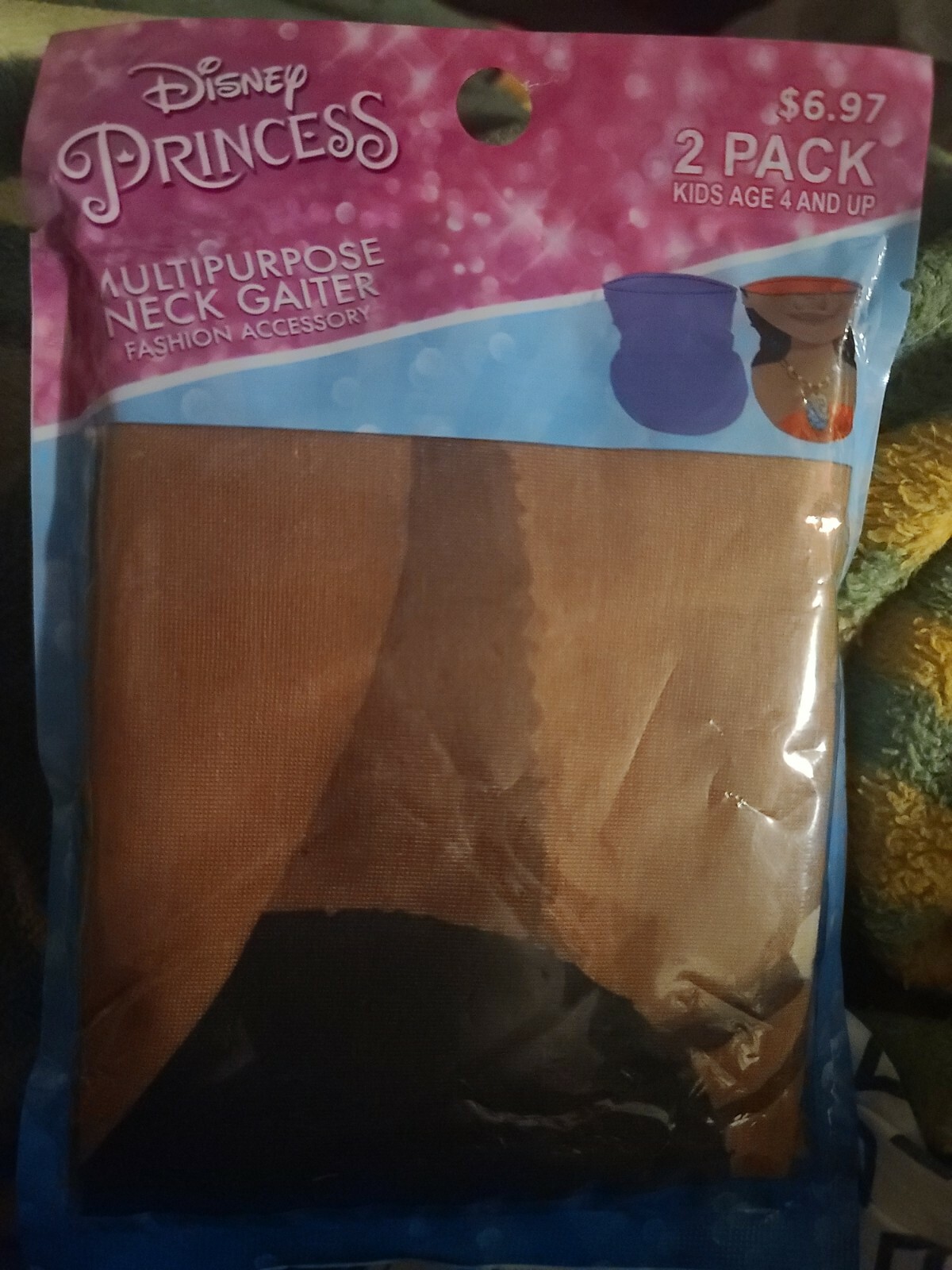 Disney Princess Moana 2 Pack Child Reusable Gaiter Masks 4+