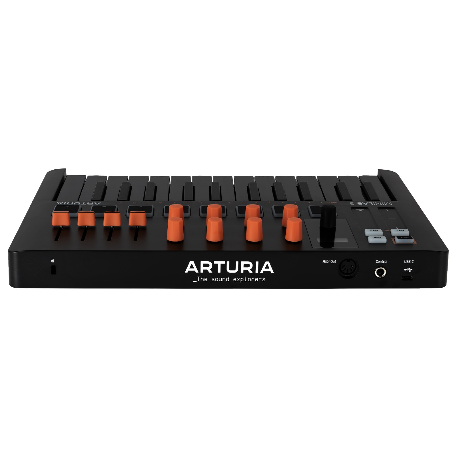 Arturia MiniLab 3 Orange Edition 25 Key MIDI Keyboard Controller with Case